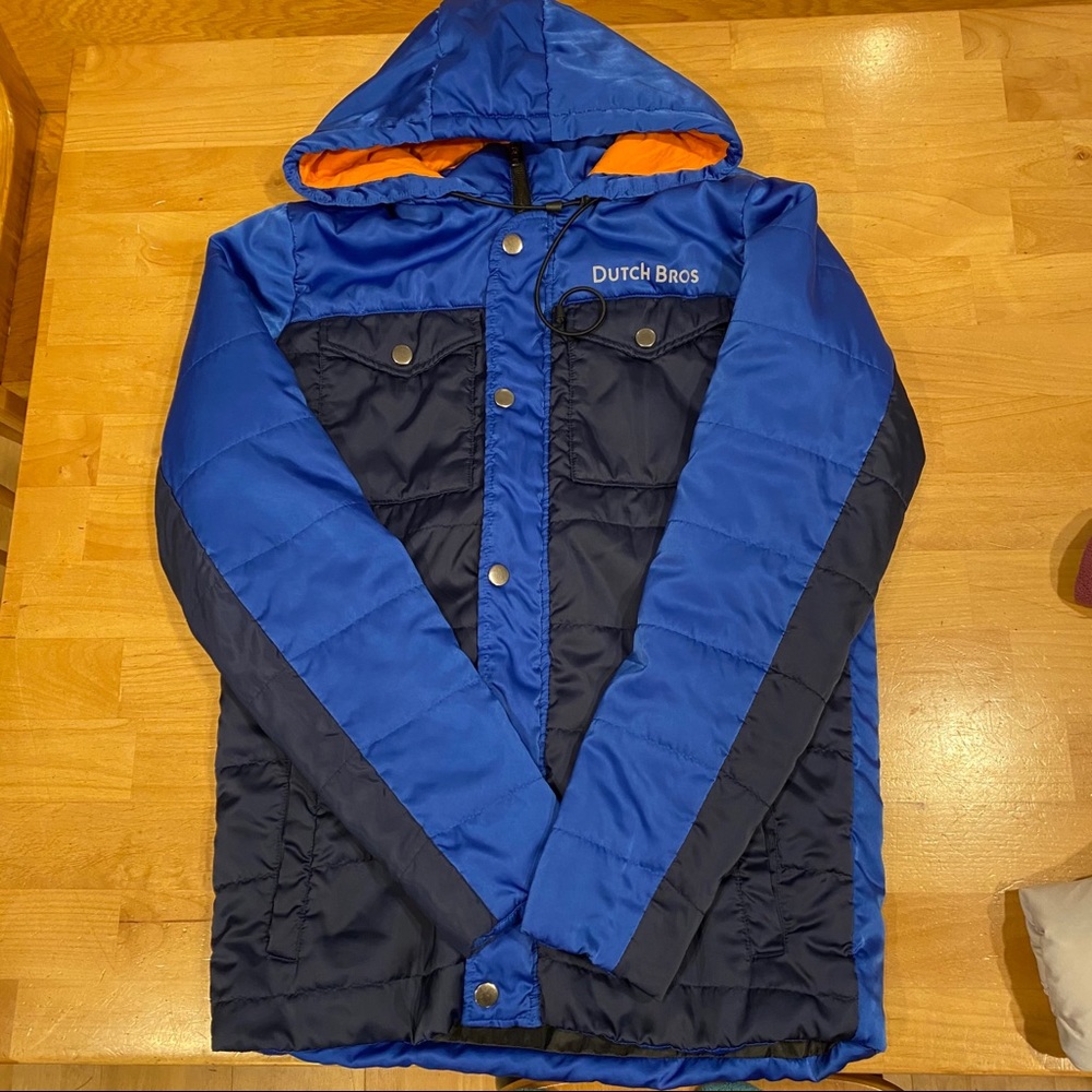 Dutch bros puffer jacket